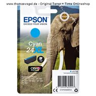 original Epson Tinte 24XL cyan C13T24324012 (740 Seiten)